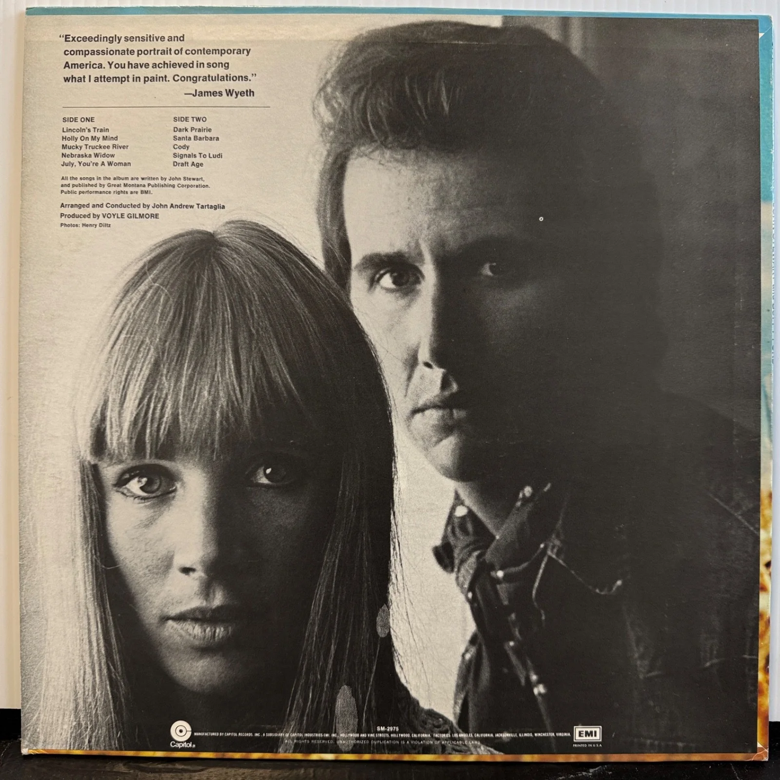 JOHN STEWART & Buffy Ford "Signals Through The Glass" AUTOGRAPHED SM-2975 vinyl, изображение 3