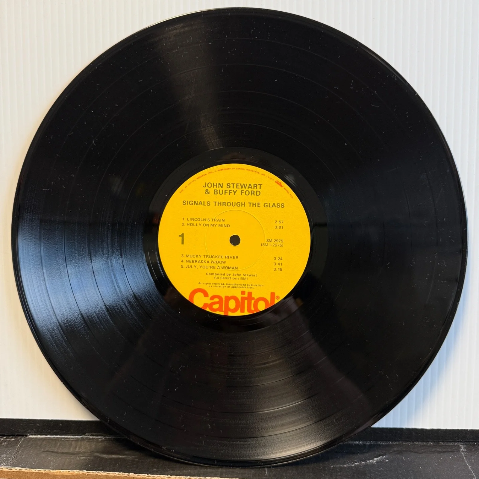 JOHN STEWART & Buffy Ford "Signals Through The Glass" AUTOGRAPHED SM-2975 vinyl, изображение 4