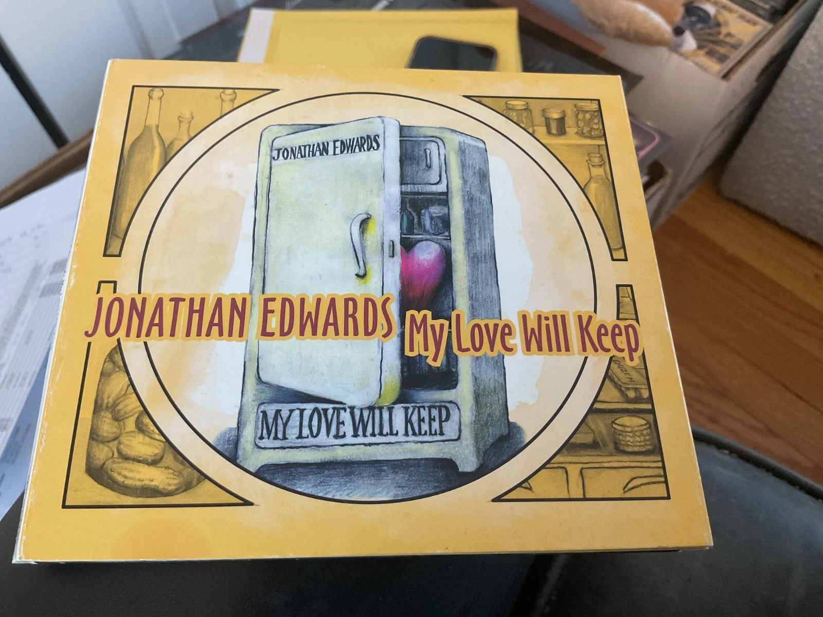 Signed Jonathan Edwards CD cover…no CD, изображение 2