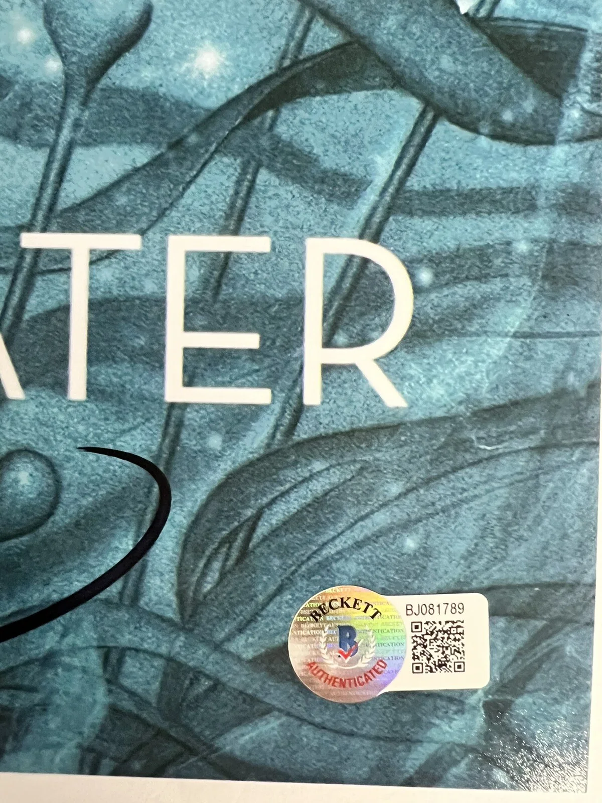 GUILLERMO DEL TORO — GUILLERMO DEL TORO SIGNED THE SHAPE OF WATER 12x18 BAS BJ08189, image 3