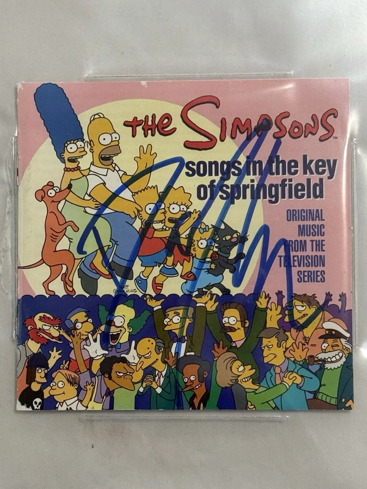 Danny Elfman — DANNY ELFMAN SIGNED THE SIMPSONS AUTOGRAPH CD BOOKLET BECKETT, image 3