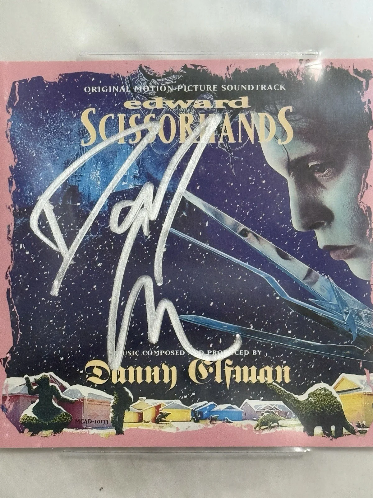 Danny Elfman — DANNY ELFMAN SIGNED EDWARD SCISSORHANDS AUTOGRAPH CD BOOKLET BECKETT, image 3