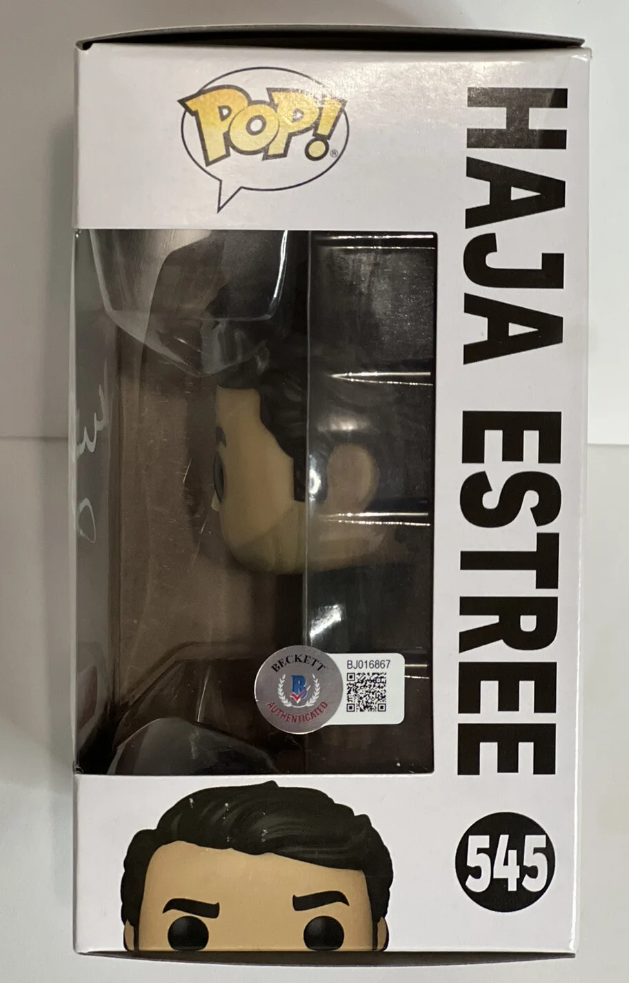 Kumail Nanjiani — KUMAIL NANJIANI SIGNED STAR WARS HAJA ESTREE FUNKO POP BECKETT COA BJ016867, изображение 4