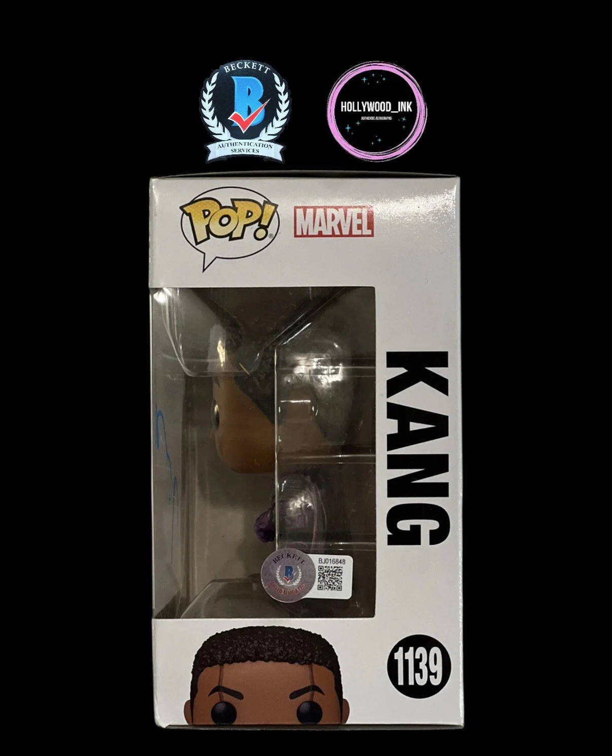 Jonathan Majors — JONATHAN MAJORS SIGNED AUTOGRAPH KANG FUNKO POP BECKETT BJ016848, изображение 2