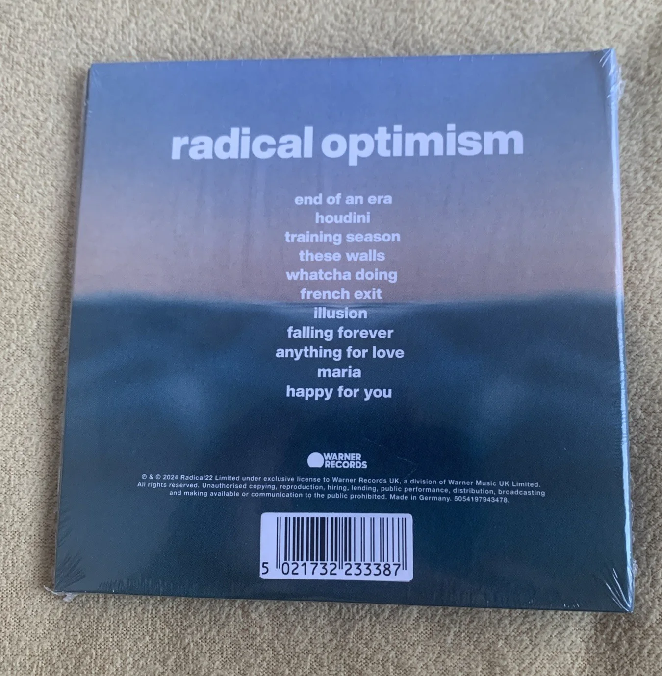Dua Lipa Radical Optimism Lenticular CD Signed Insert Autographed New ✅ Read, image 2