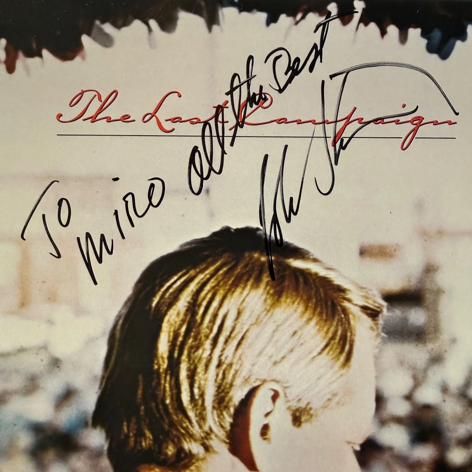 JOHN STEWART "The Last Campaign" - AUTOGRAPHED - usa VINYL LP with inner sleeve, image 2