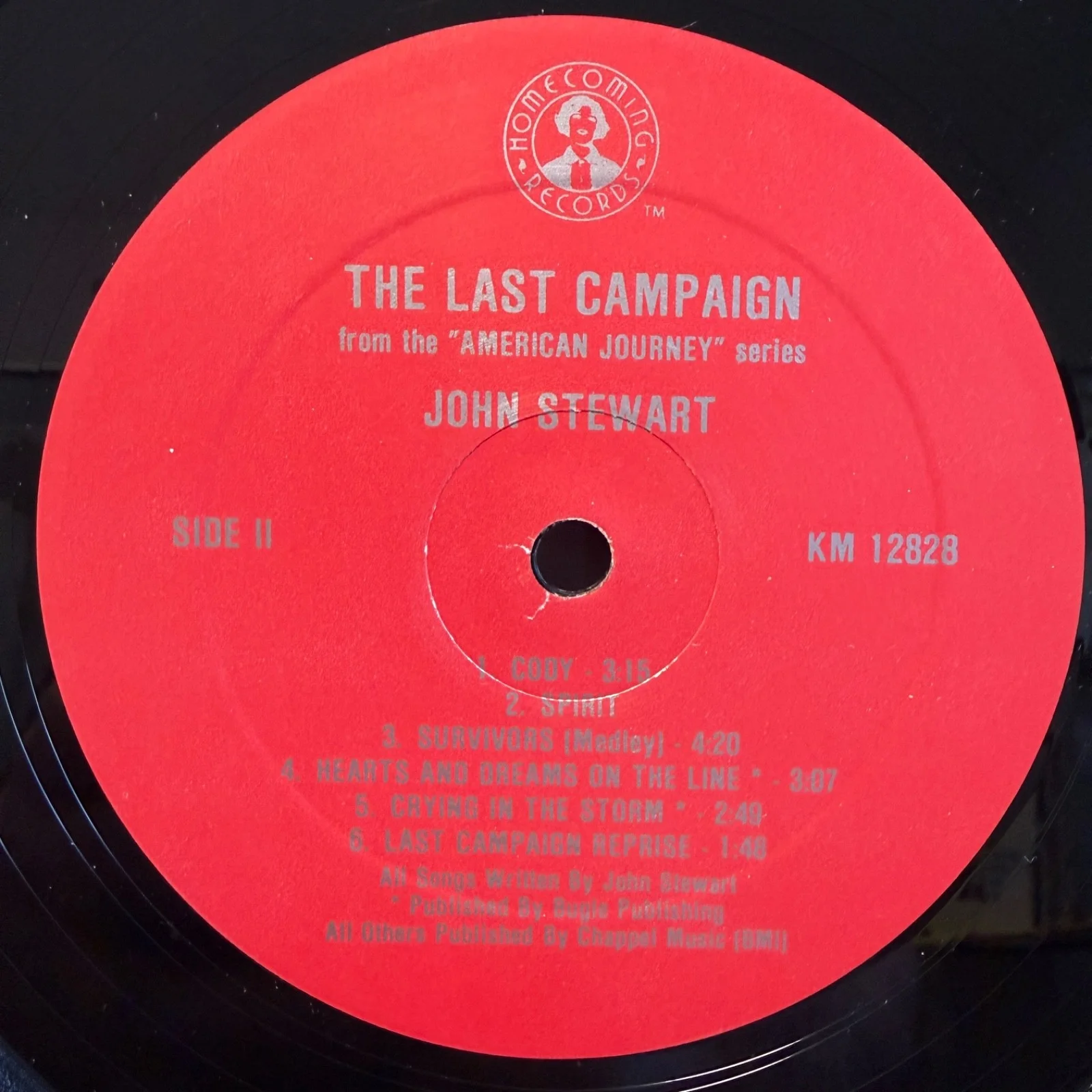 JOHN STEWART "The Last Campaign" - AUTOGRAPHED - usa VINYL LP with inner sleeve, image 5