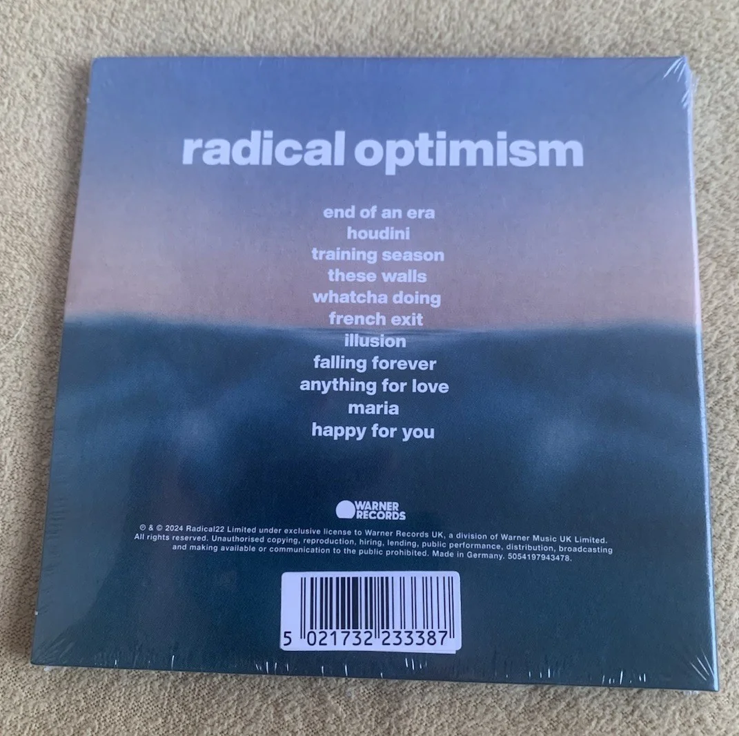 Dua Lipa Radical Optimism Lenticular CD Signed Insert Autographed New ✅, image 2