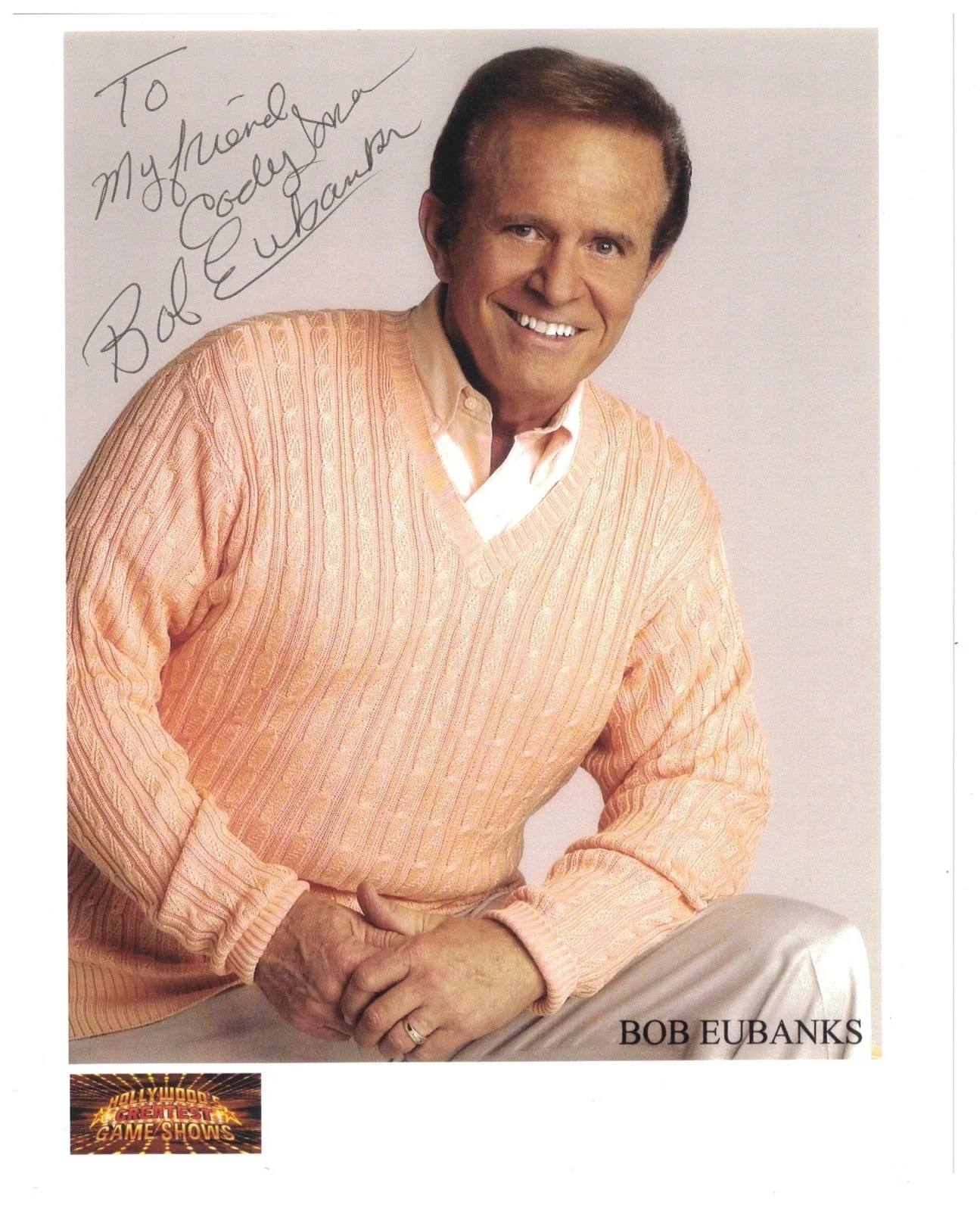 Bob Eubanks — Bob Eubanks Signed Autographed 8 x 10 Photo Game Show Host Newlywed Game B