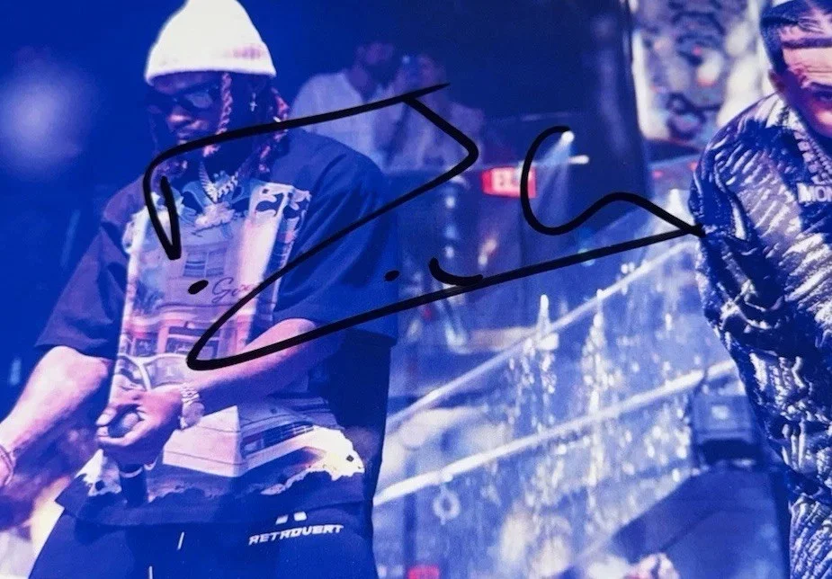 French Montana Autograph Signed 8.5x11 Photo Unforgettable Pop That Rapper, image 2