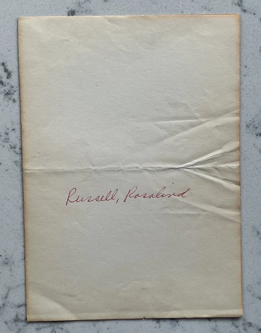 ROSALIND RUSSELL ACTRESS MODEL SIGNED TLS AUTOGRAPHED LETTER 1953, изображение 3