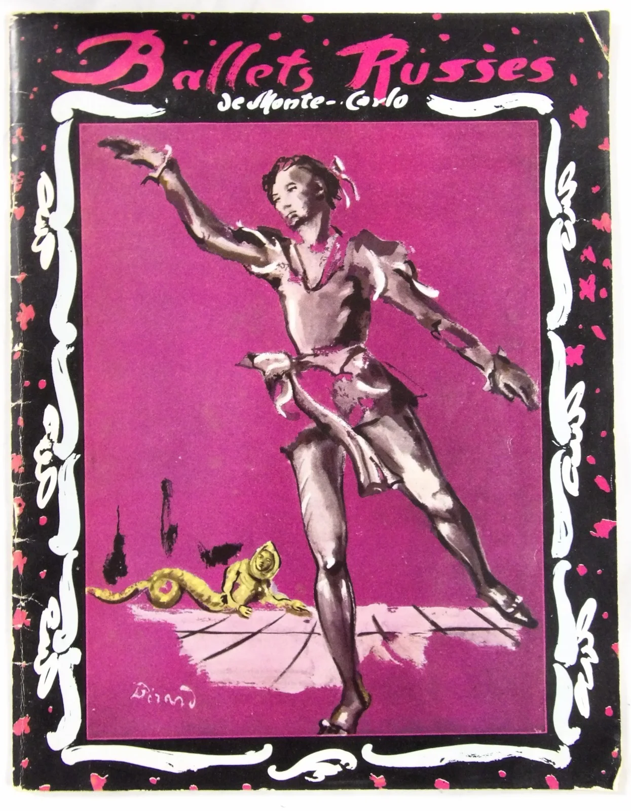 Frederic Franklin — Frederic Franklin Ballet Dancer Signed Ballets Russes Program JSA Authenticated, image 2