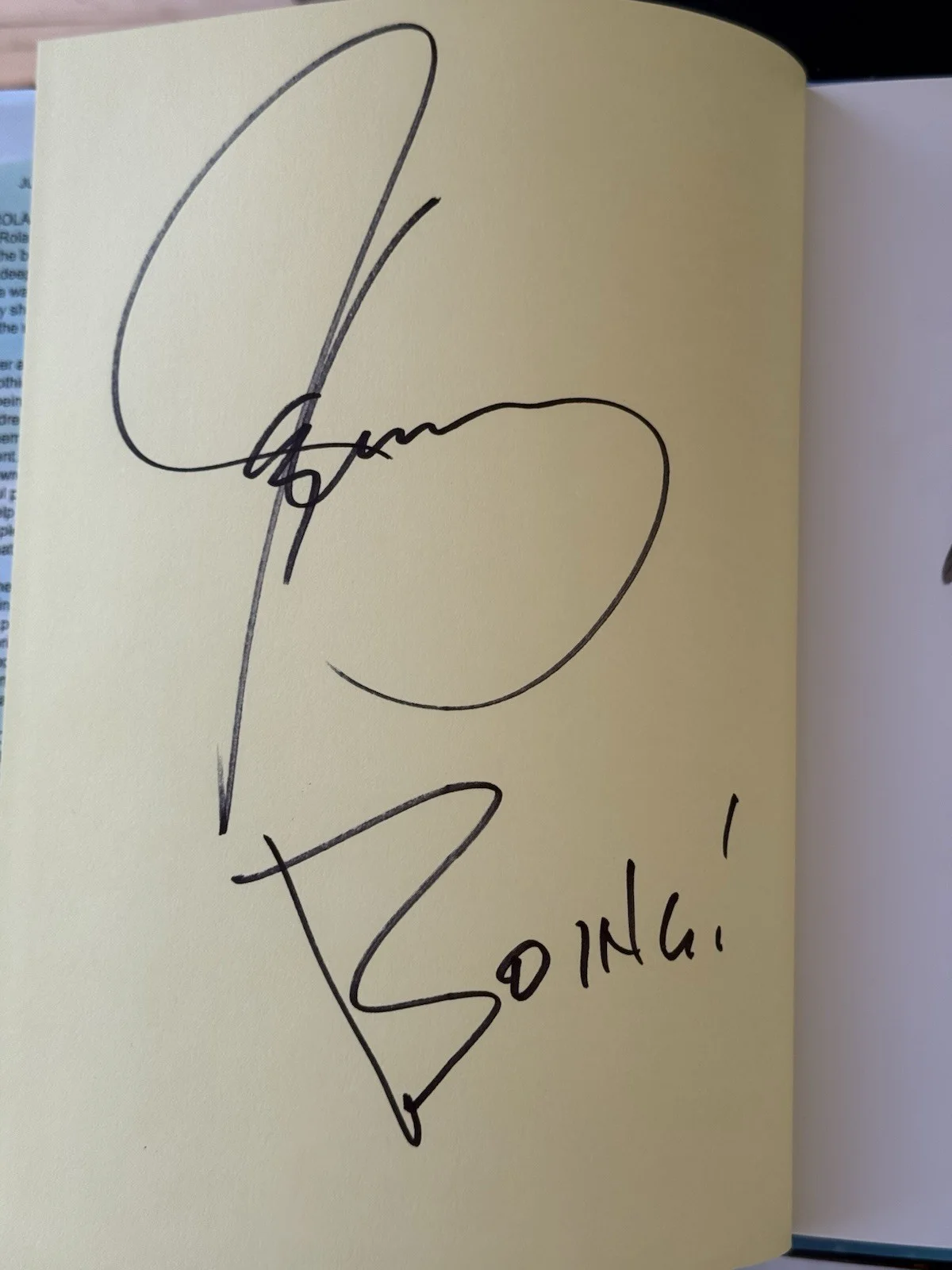Jim Carrey — Jim Carrey How Roland Rolls Signed Children's Book Hard Cover - Great Condition!, image 2