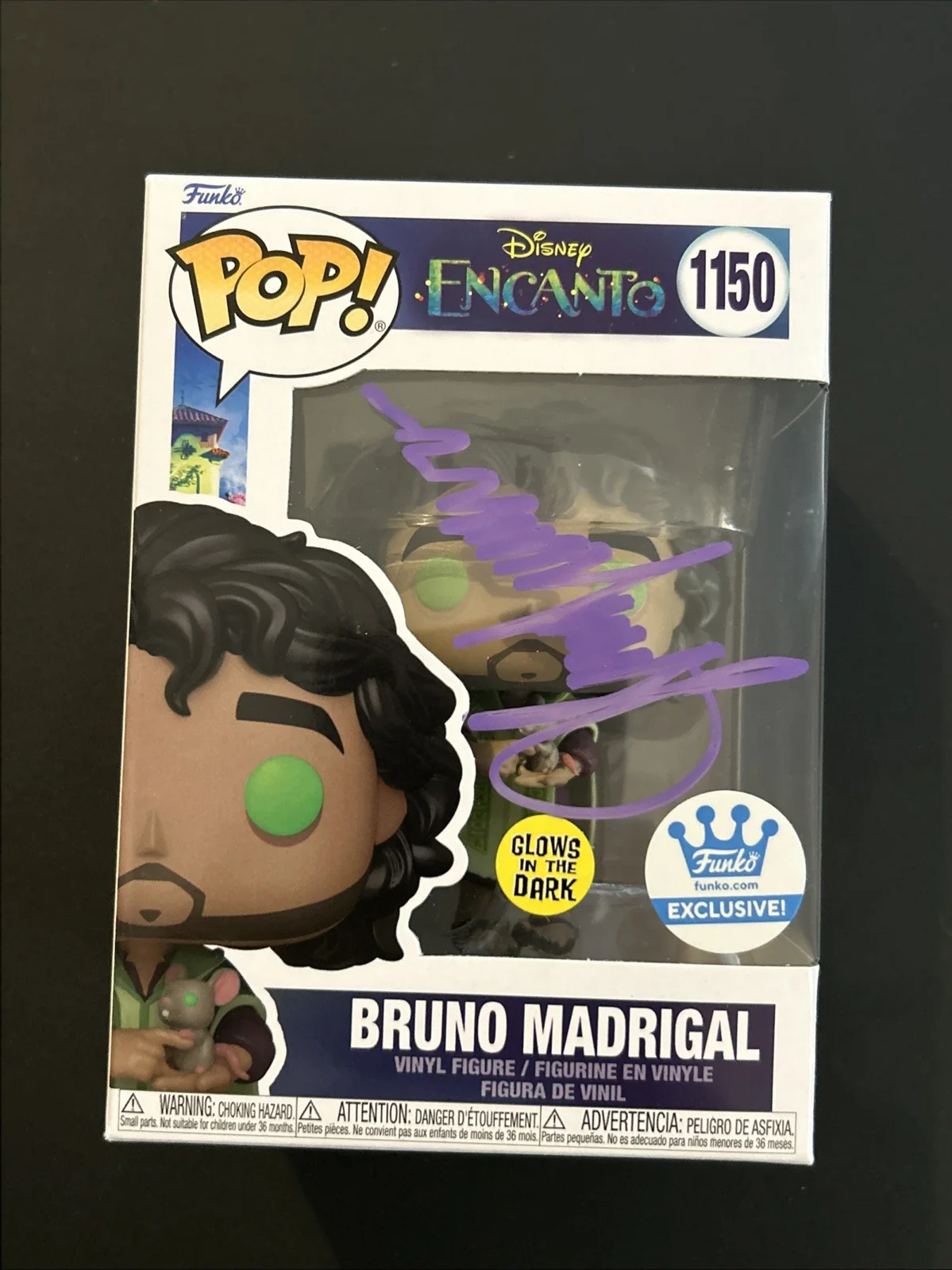 John Leguizamo — Funko Pop Encanto Bruno Madrigal 1150 John Leguizamo Signed Autographed OCCM COA