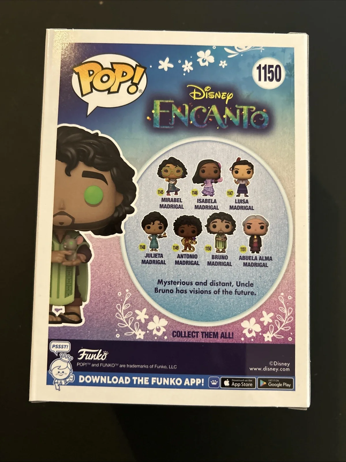 John Leguizamo — Funko Pop Encanto Bruno Madrigal 1150 John Leguizamo Signed Autographed OCCM COA, изображение 3