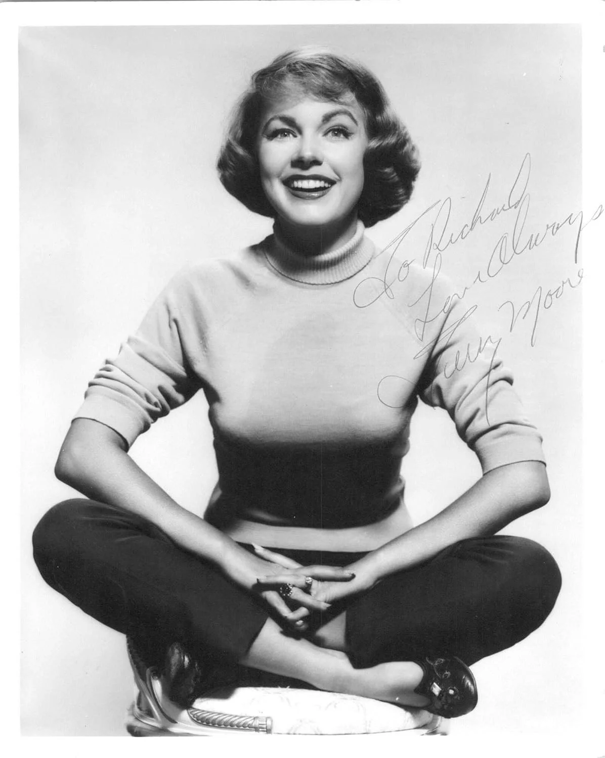 Terry Moore — Terry Moore Signed Autographed Vintage Glossy 8x10 Photo "To Richard"