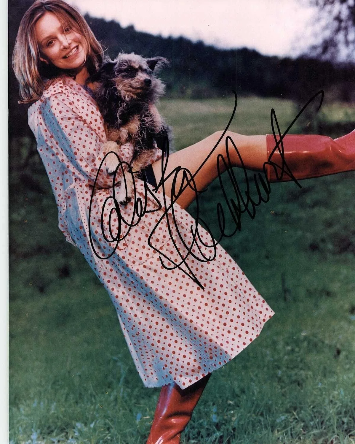 Calista Flockhart — Calista Flockhart Signed Autographed Color Glossy 8x10 Photo