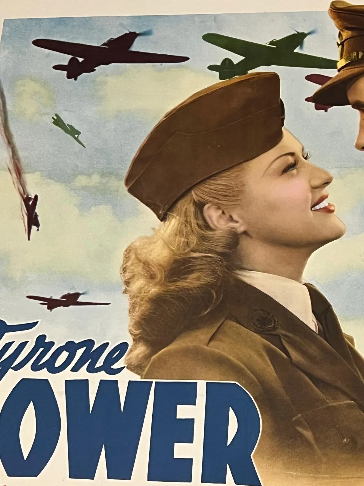 A Yank In The RAF Style B 27x41" 1941 US One Sheet Poster Linen Backed, image 2