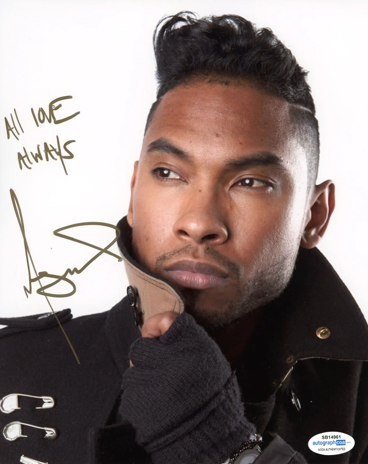 MIGUEL PIMENTEL — Singer MIGUEL PIMENTEL signed "ADORN" 8x10 Photo b EXACT PROOF Inscript ACOA COA, image 4