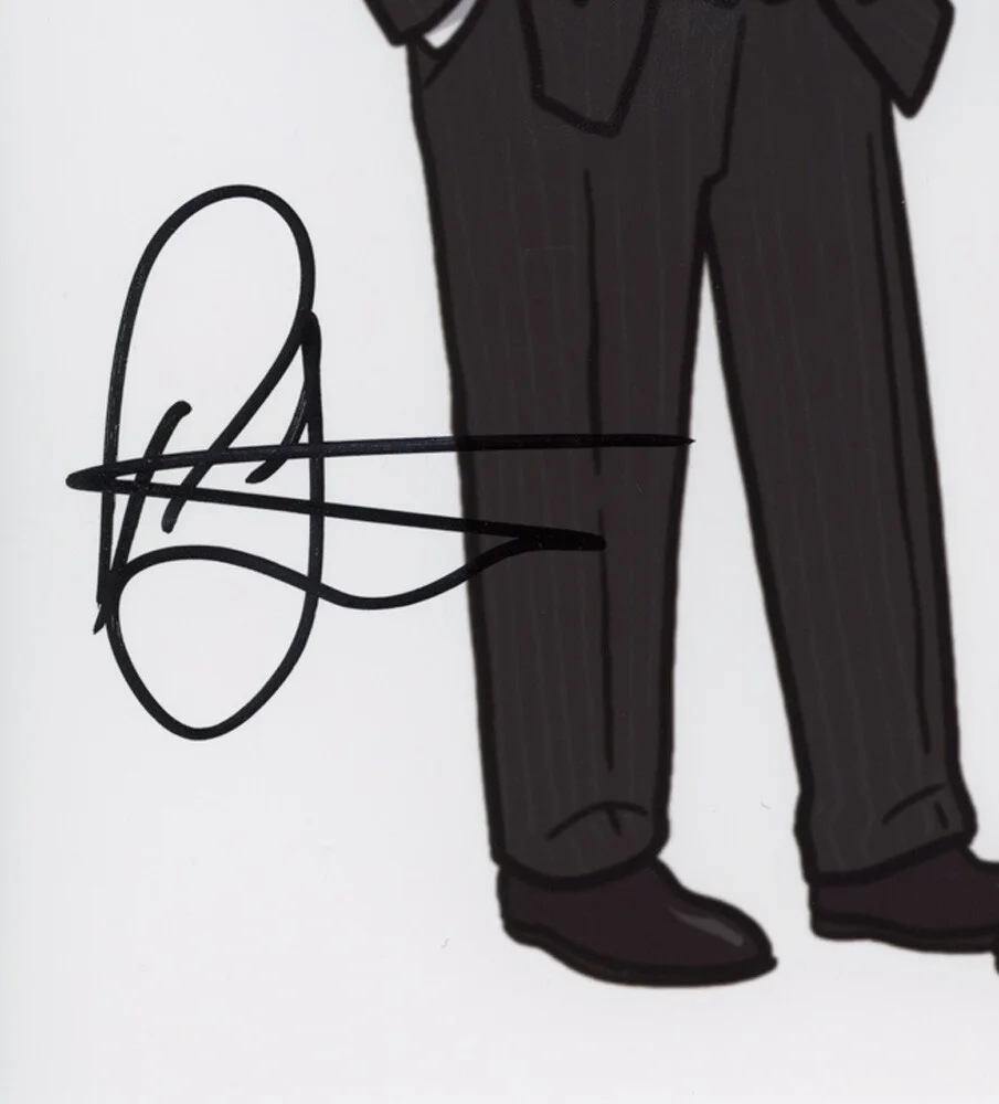 PATRICK J ADAMS — Patrick J Adams signed THE SIMPSONS "SUITS" 8x10 Photo PROOF Harvey Mike ACOA, изображение 4