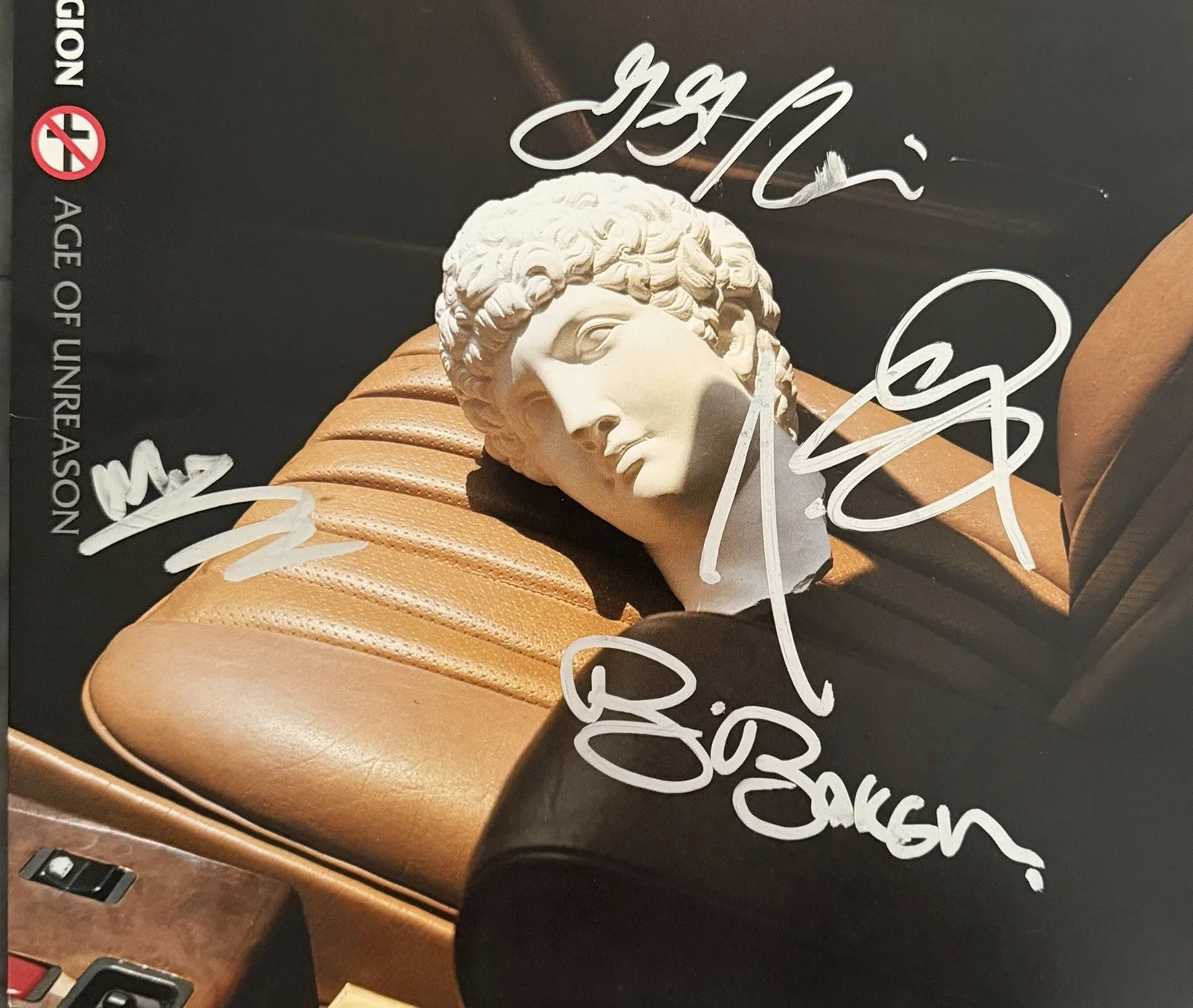BAD RELIGION BAND SIGNED AGE OF UNREASON VINYL GREG GRAFFIN + 3 w/JSA COA!, изображение 2