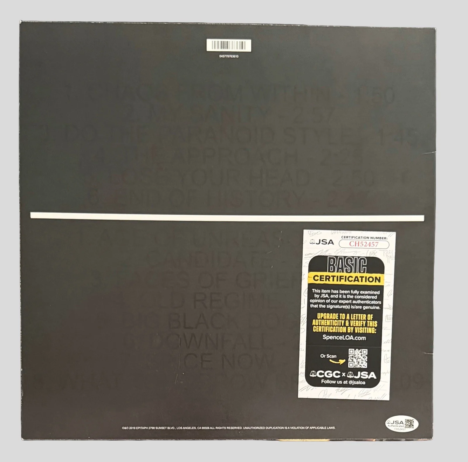 BAD RELIGION BAND SIGNED AGE OF UNREASON VINYL GREG GRAFFIN + 3 w/JSA COA!, изображение 3