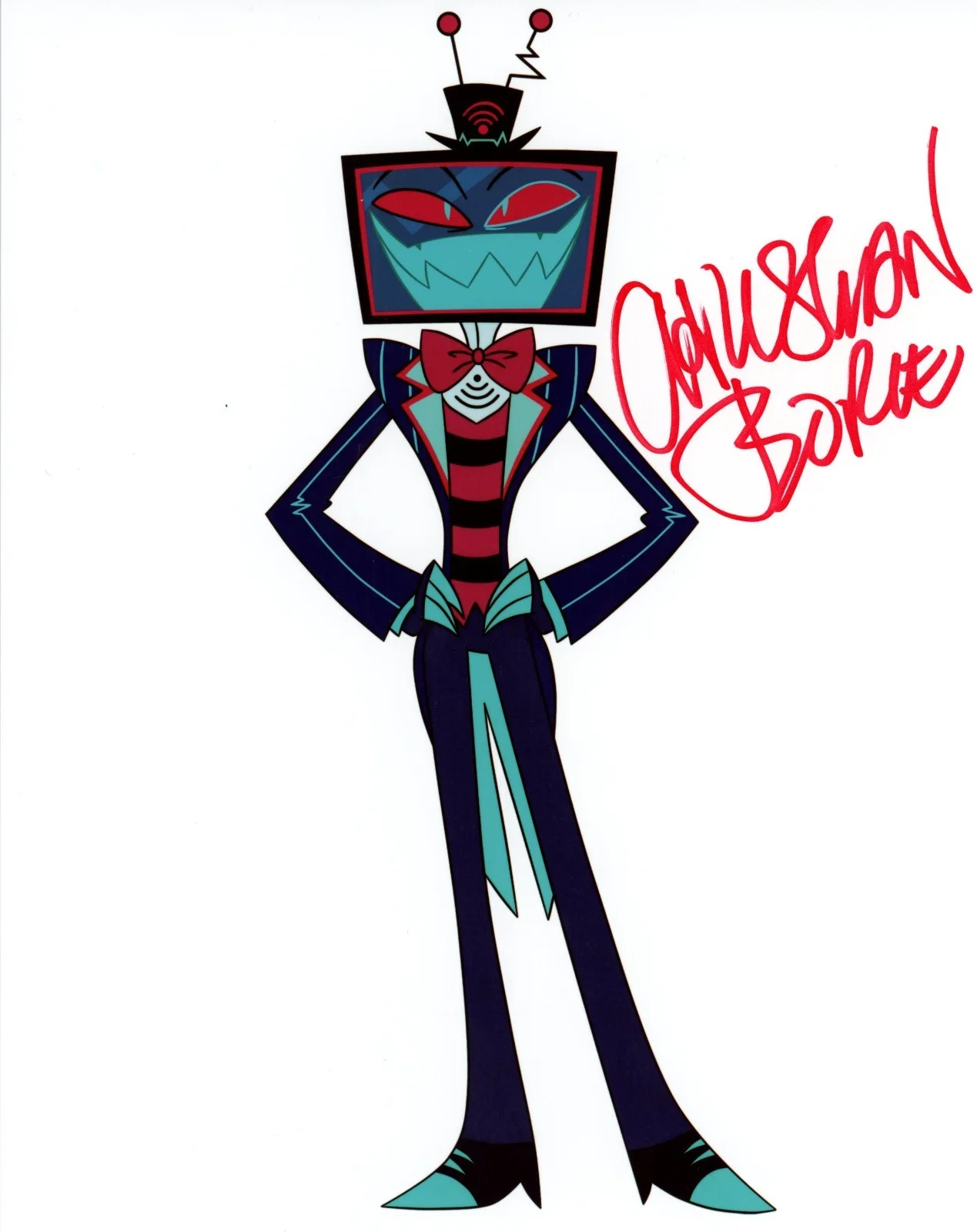 Christian Borle — Christian Borle Hazbin Hotel 8x10 Signed Photo JSA Certified Autograph