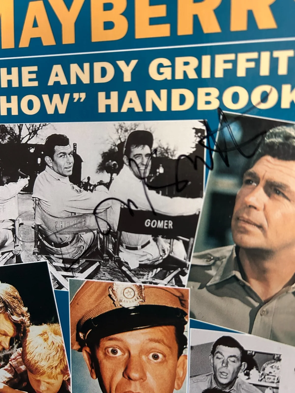 Don Knotts — Don Knotts Autograph from TV's Andy Griffith Show book, Inside Mayberry, изображение 2