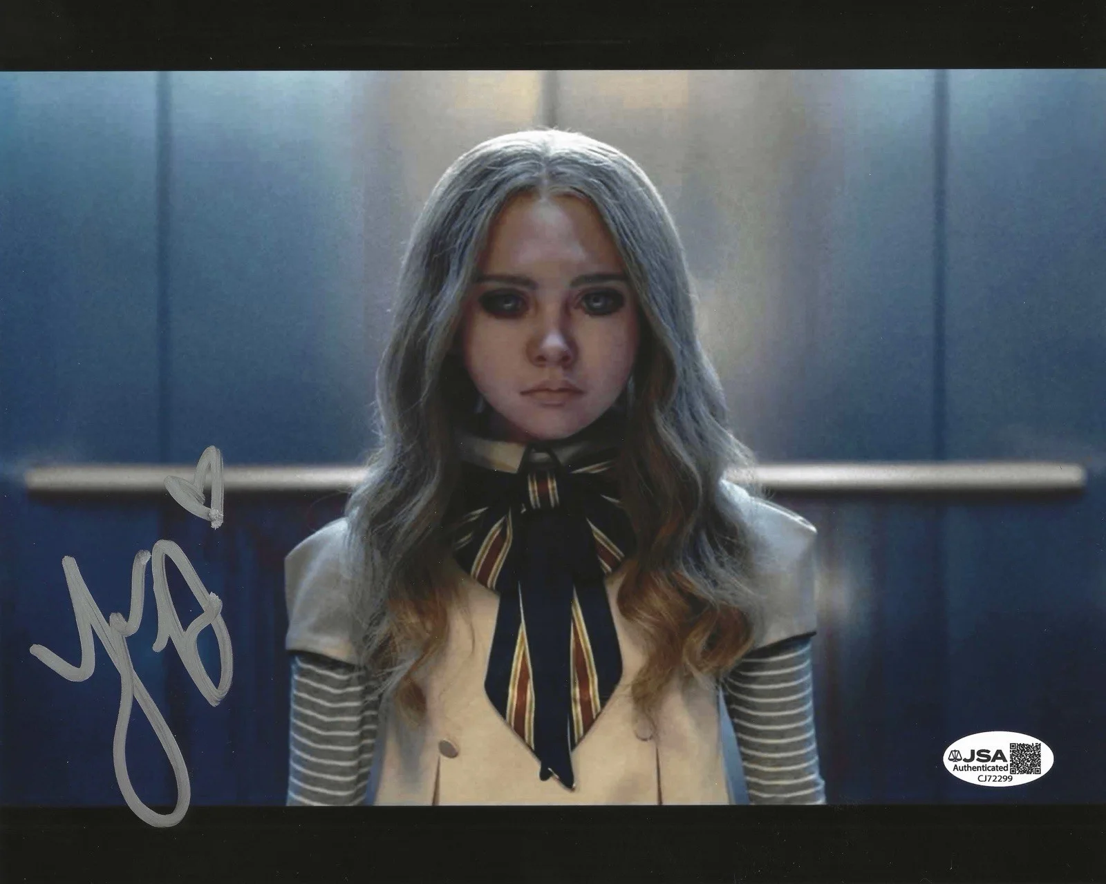 JENNA DAVIS — JENNA DAVIS SIGNED 8x10 PHOTO M3GAN 2.0 MEGAN AUTOGRAPHED w/JSA COA!, изображение 2