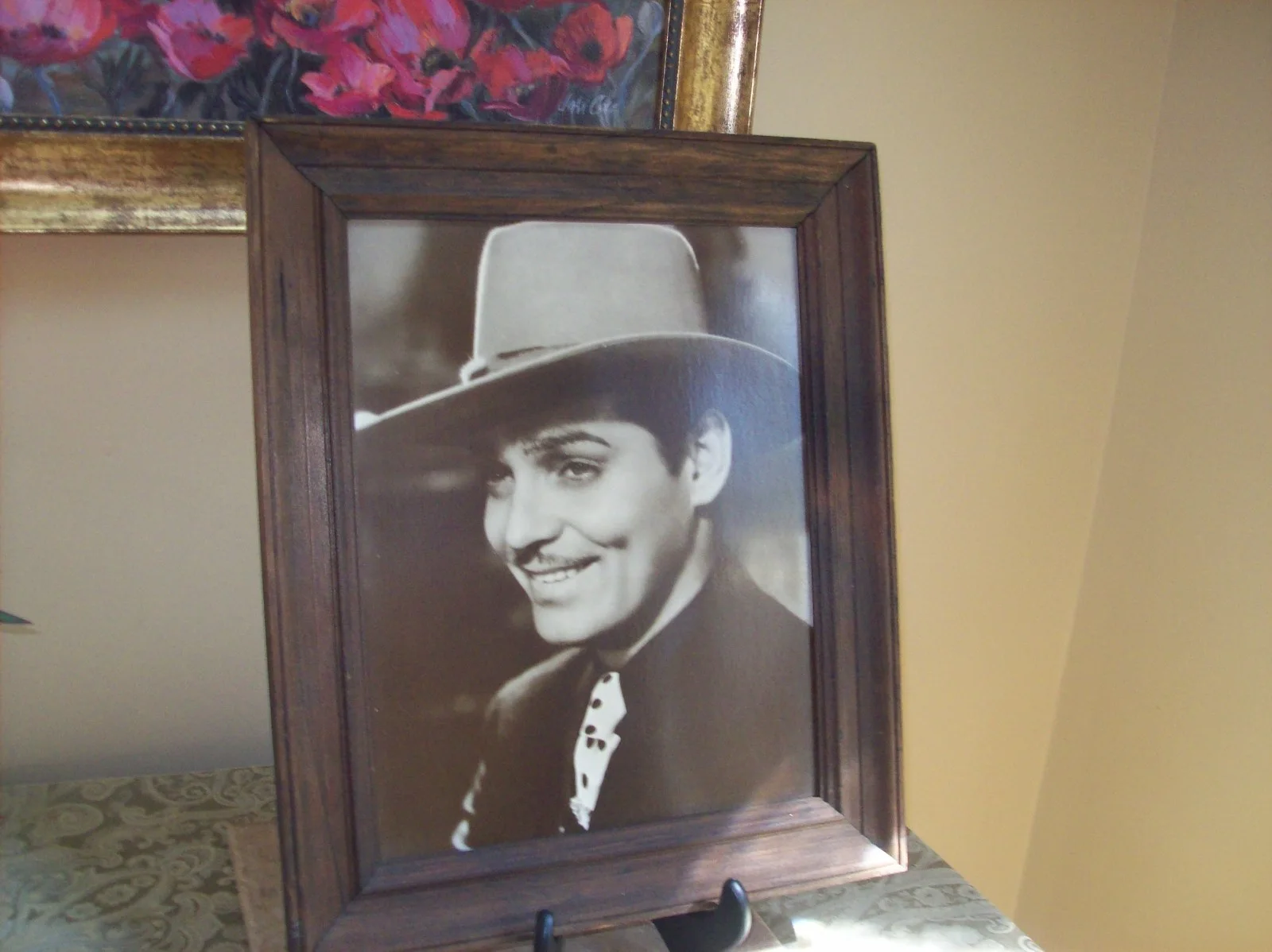 Framed Vintage Photograph of Clark Gable 14.5 X 17.5, image 4