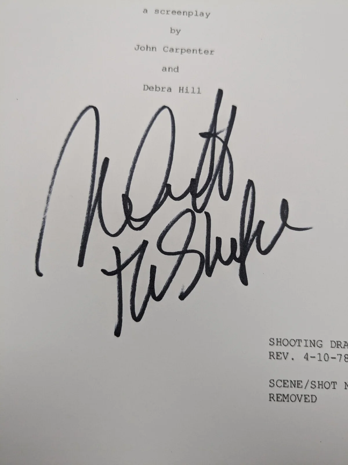 Nick CASTLE Signed HALLOWEEN SCRIPT COVER Auto Michael Myers The Shape JSA COA, image 2