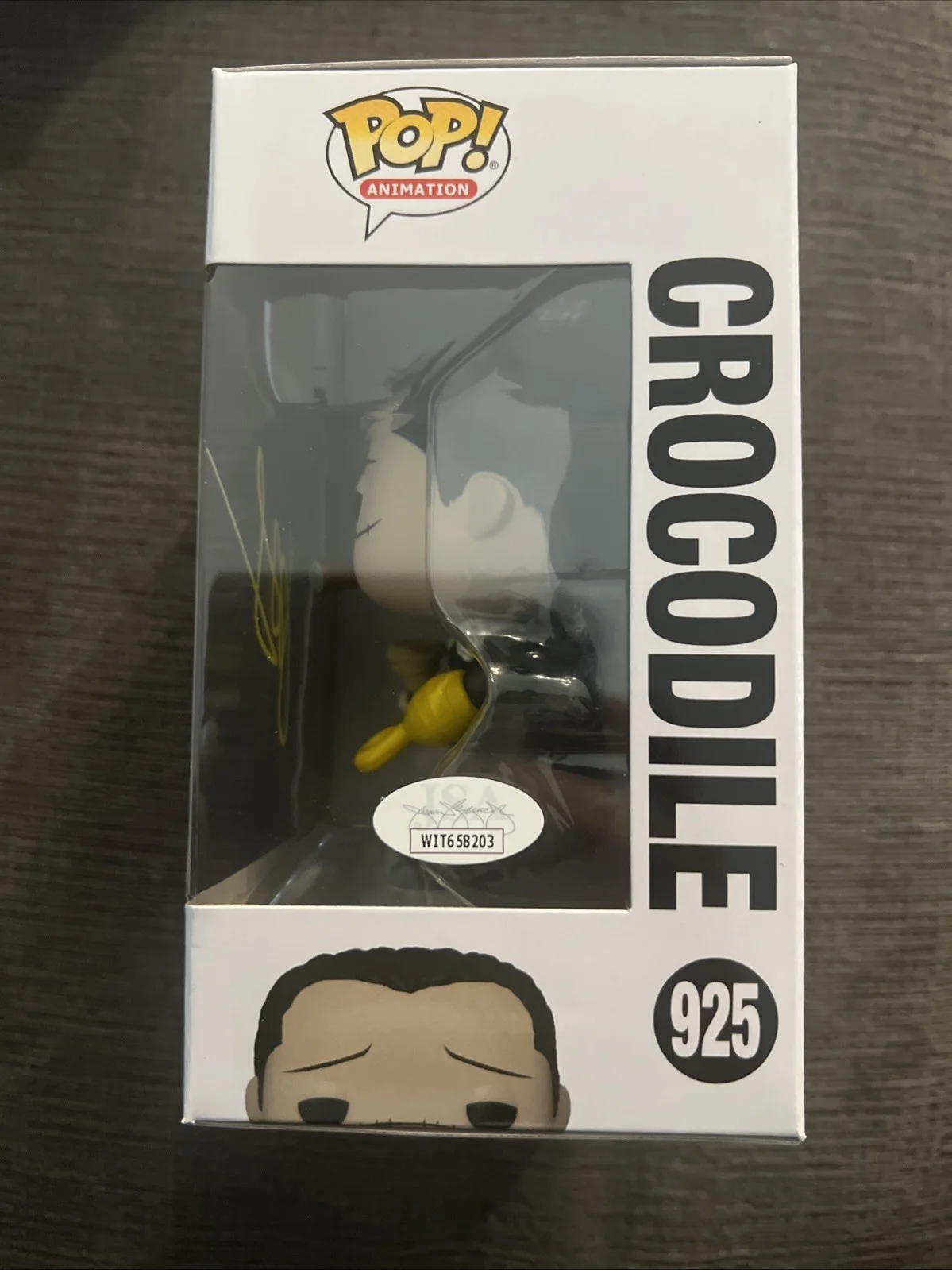 John Swasey — Funko Pop One Piece Crocodile 925 John Swasey Autograph JSA Certified, image 2