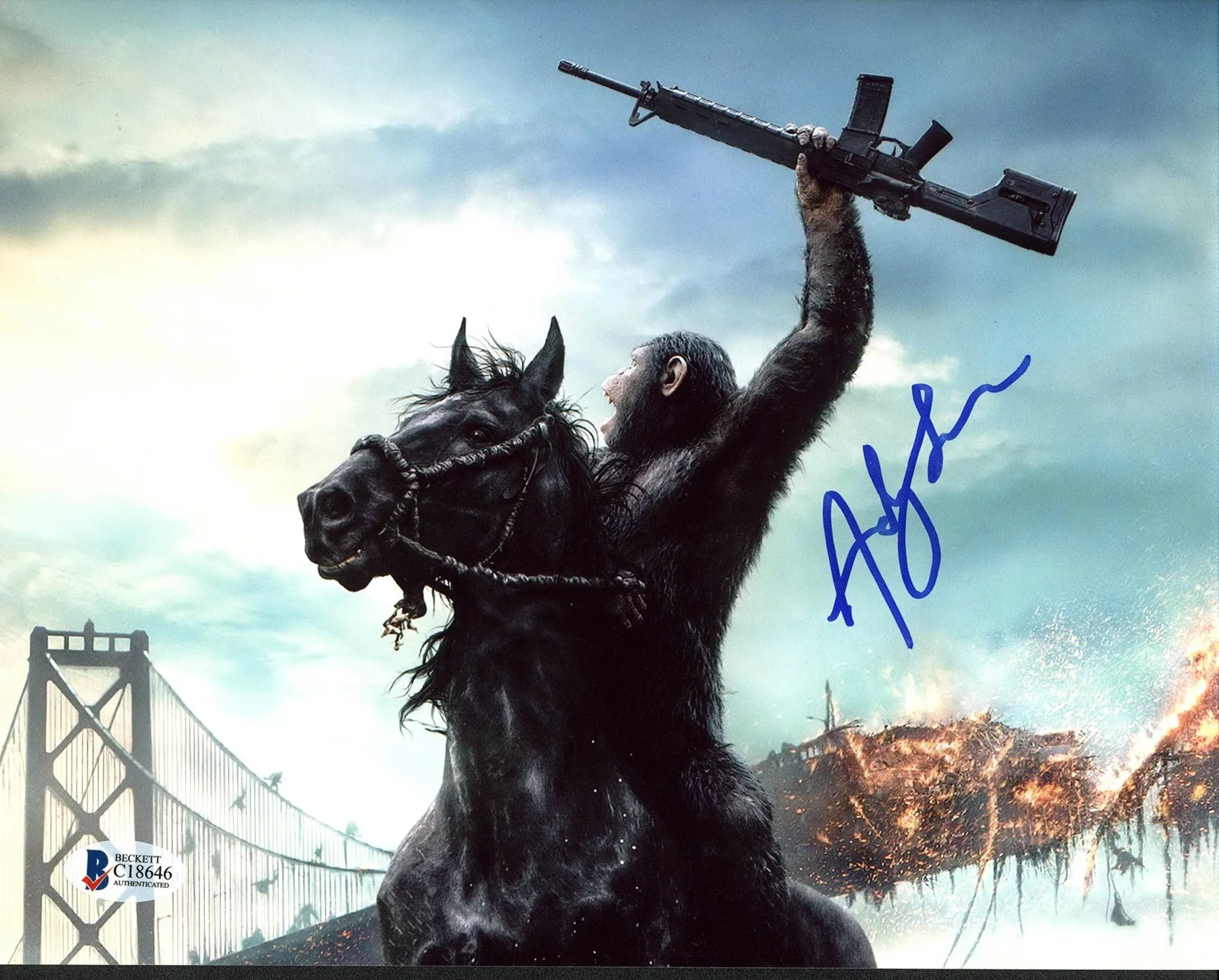 Andy Serkis — Andy Serkis Planet of the Apes Authentic Signed 8X10 Photo BAS #C18646, image 3