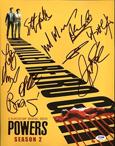 Browning, Madsen, Forbes, Rulin, Fowler, Leak — Powers (Logan Browning, Michael Madsen +9) Signed 11X14 Photo PSA/DNA #AB08262, изображение 2