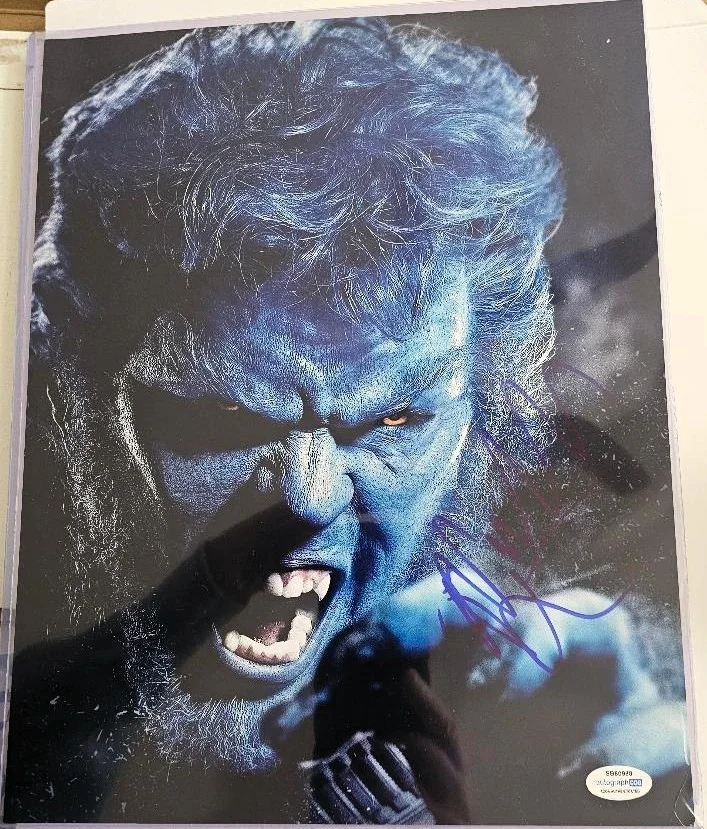 Nicholas Hoult — 11x14 X-MEN The BEAST signed by Nicholas Hoult