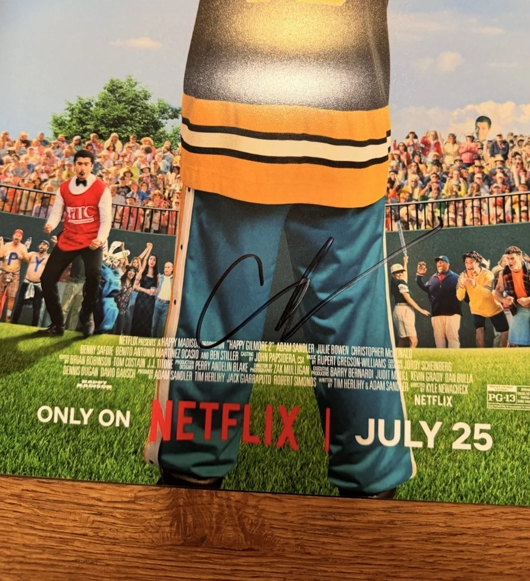 Adam Sandler — Adam Sandler Signed Autograph Happy Gilmore 2 12x18 Poster Photo JSA COA, image 2