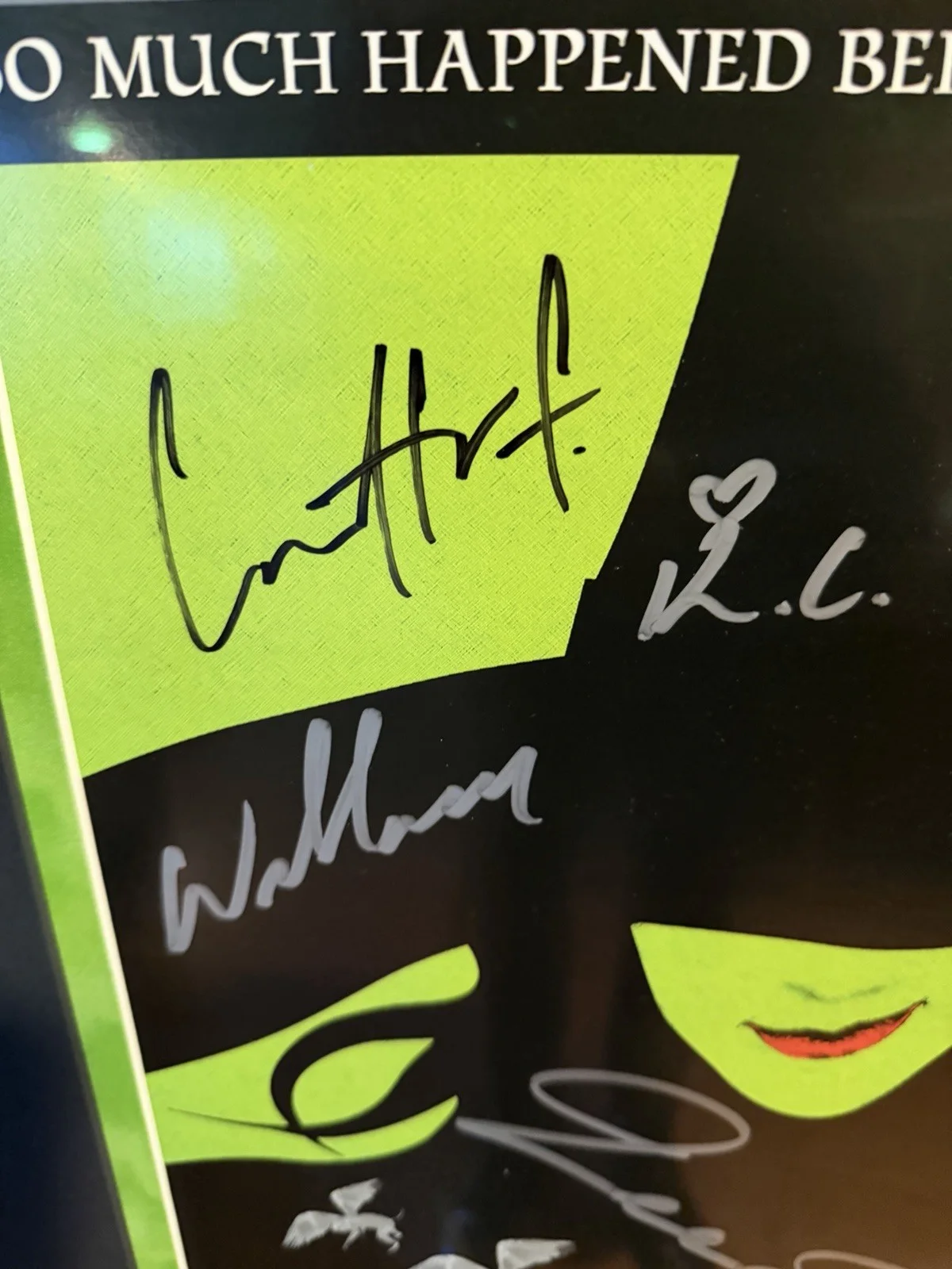 Cast — WICKED Original Cast Signed 2003 Broadway Poster Authenicated LOA Framed, image 5