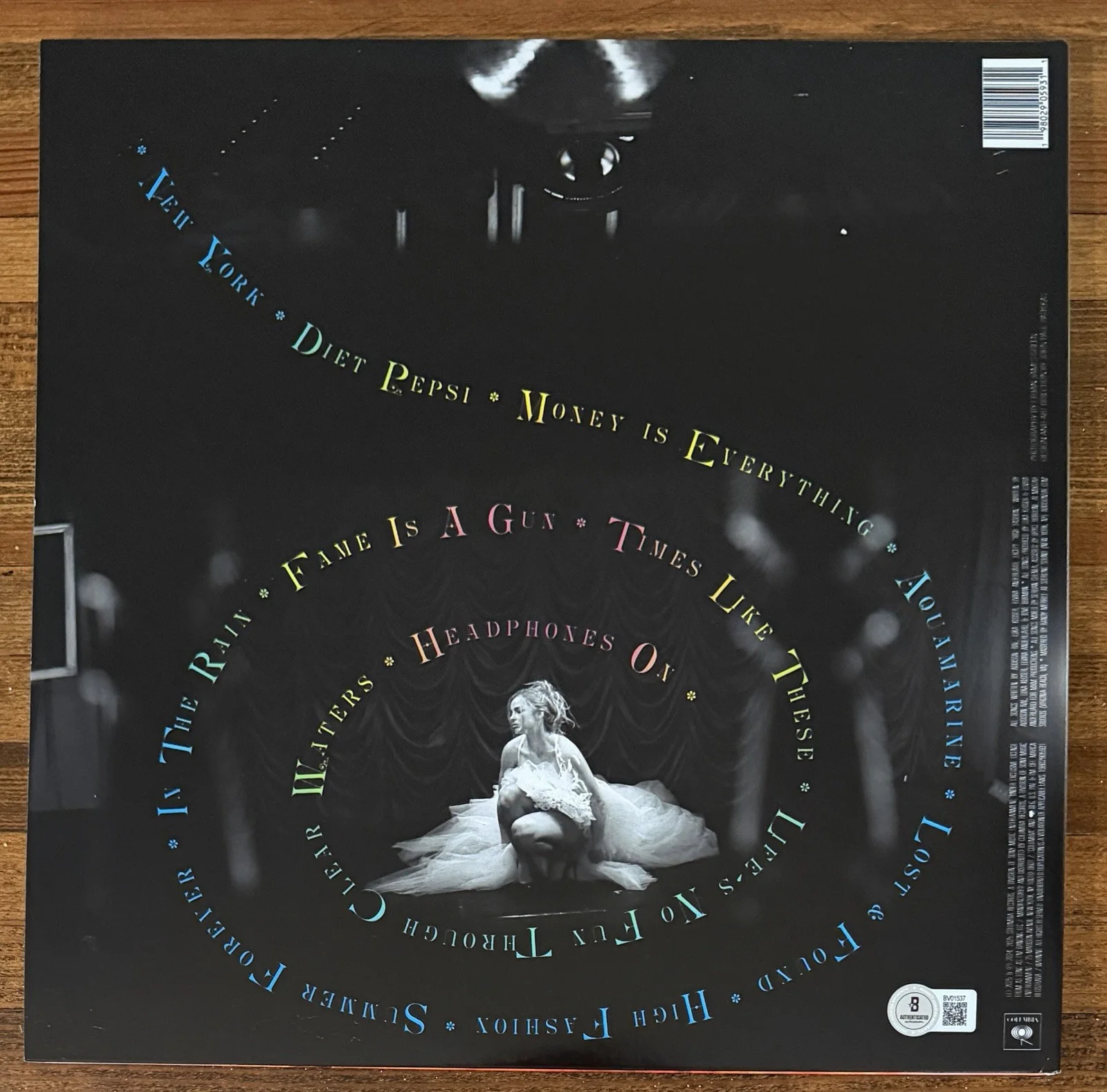 SIGNED Addison Rae Addison AUTOGRAPH Cover Jacket Vinyl LP Beckett BAS COA, image 2