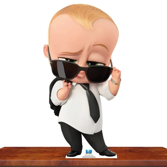 Boss Baby Twin Pack Cardboard Cutouts Suit and Sunglasses Standees **Damaged**, image 3