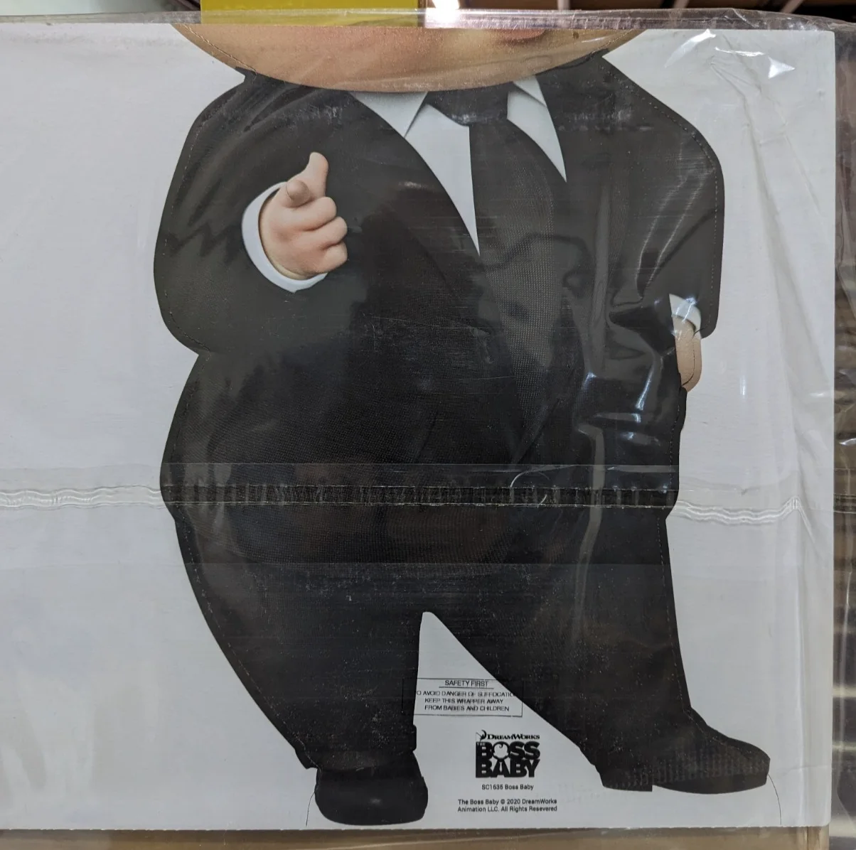 Boss Baby Twin Pack Cardboard Cutouts Suit and Sunglasses Standees **Damaged**, image 5