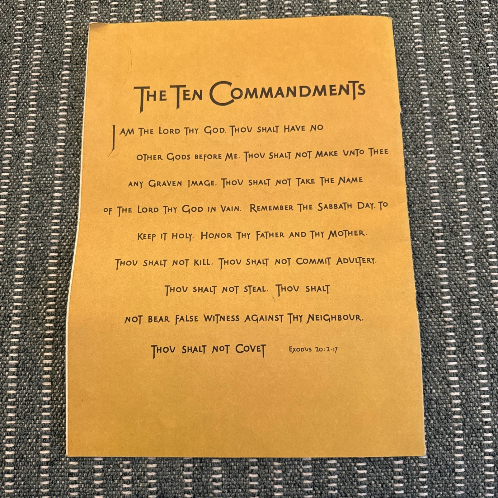 THE TEN COMMANDMENTS PROGRAM 1957 CECIL B. DeMILLE CHARLTON HESTON YUL BRYNNER, image 2