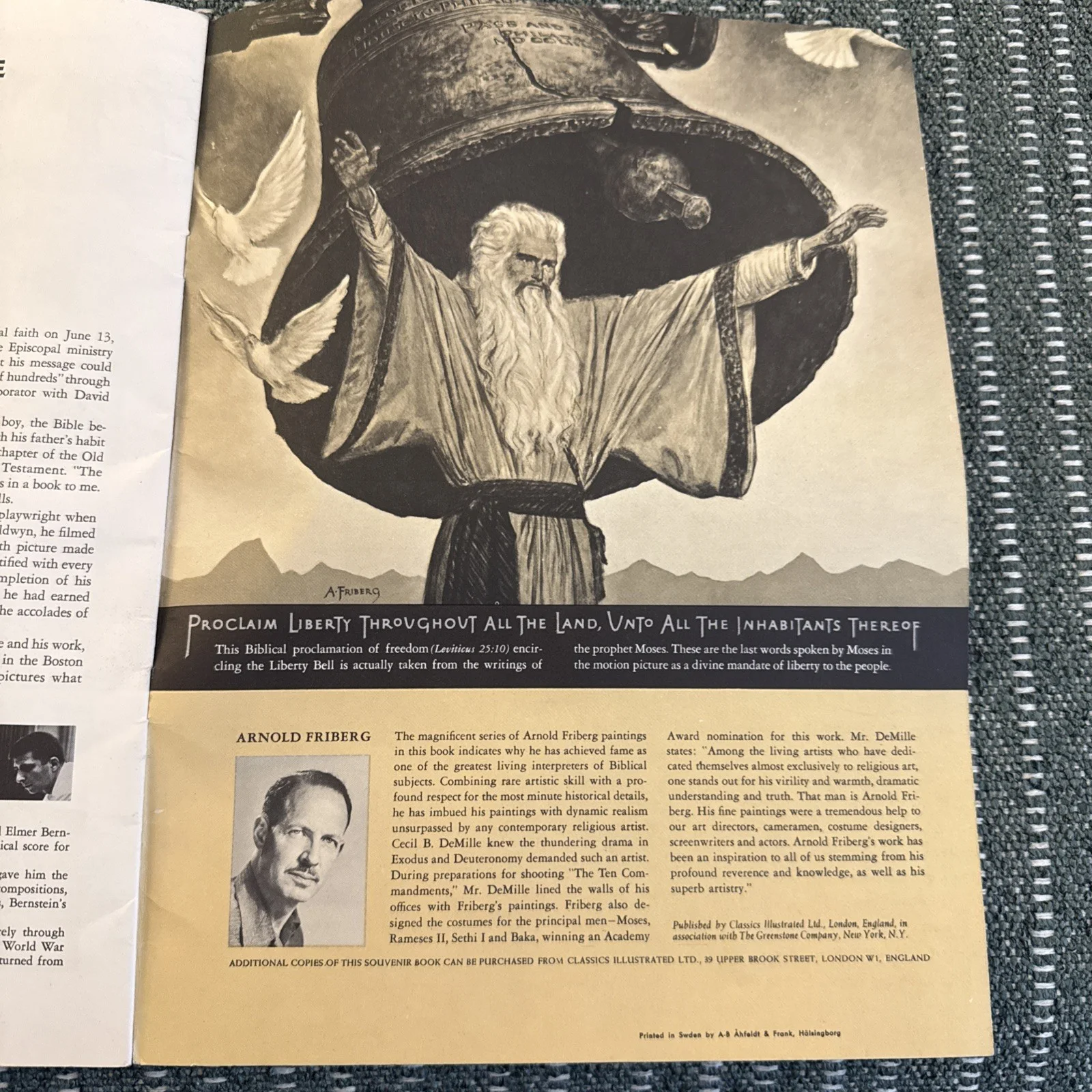THE TEN COMMANDMENTS PROGRAM 1957 CECIL B. DeMILLE CHARLTON HESTON YUL BRYNNER, image 5