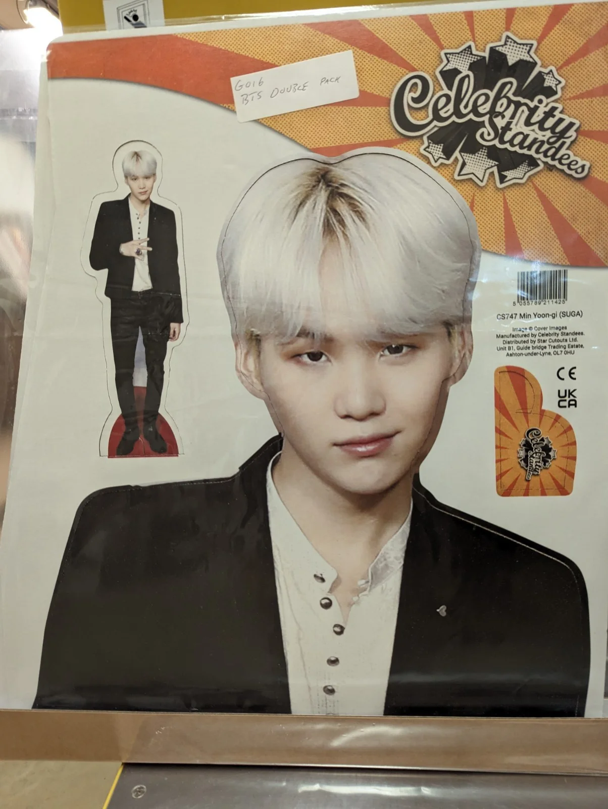 V and Suga Bangtan Boys Twin Pack Cardboard Cutouts K-Pop Standees **Damaged**, изображение 4
