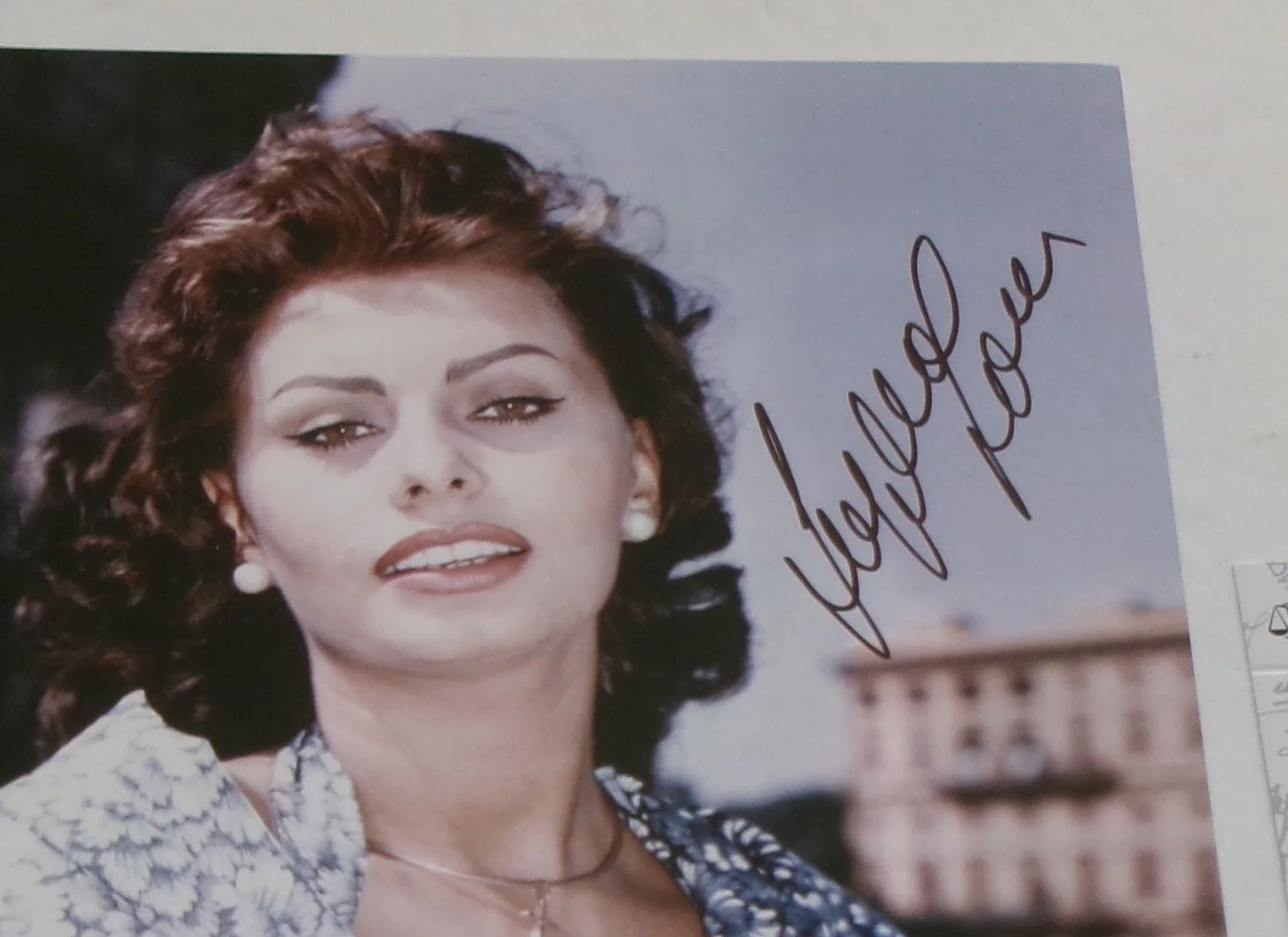 Sophia Loren — Actress Sophia Loren Signed 8x10 Color Photo JSA CERT, изображение 2