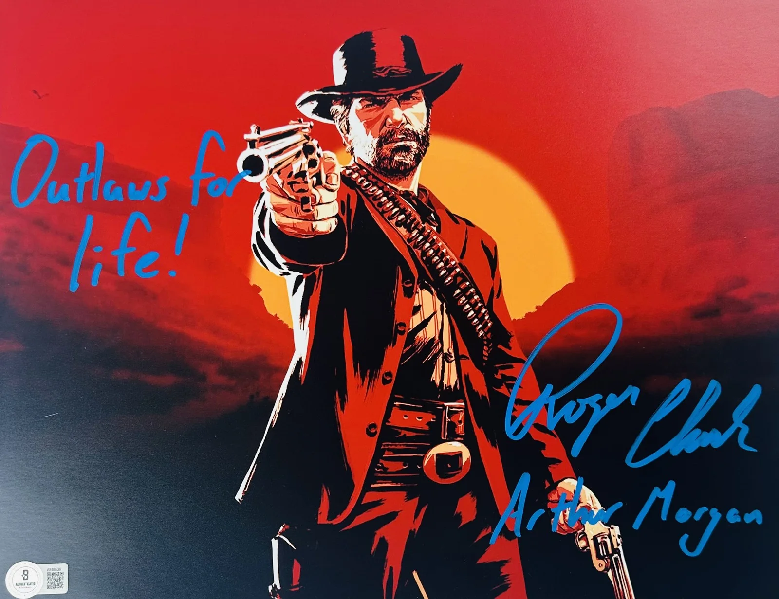 Roger Clark — Roger Clark signed 11x14 photo Red Dead Redemption Arthur Morgan autograph BAS 6