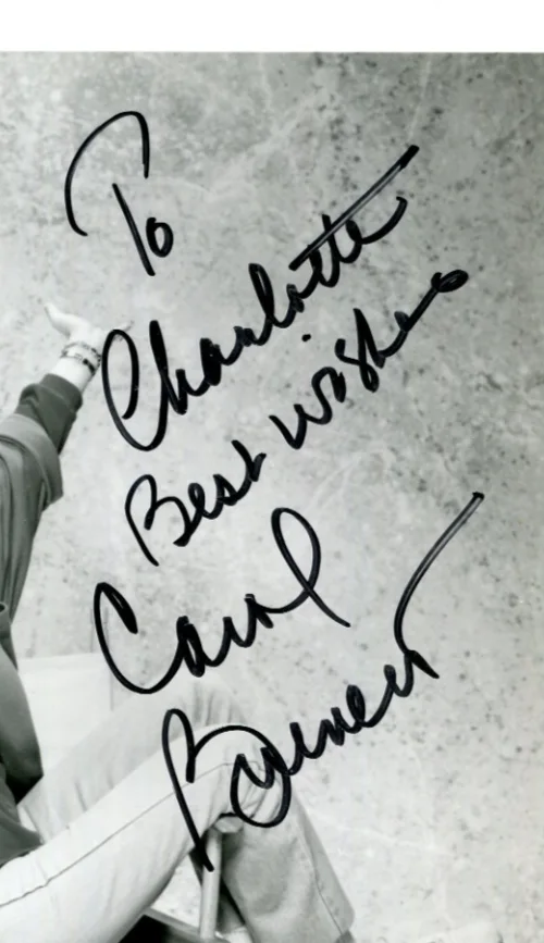 CAROL BURNETT - SIGNED (Inscribed) 8x10" B&W photo GUARANTEED AUTHENTIC!, image 2