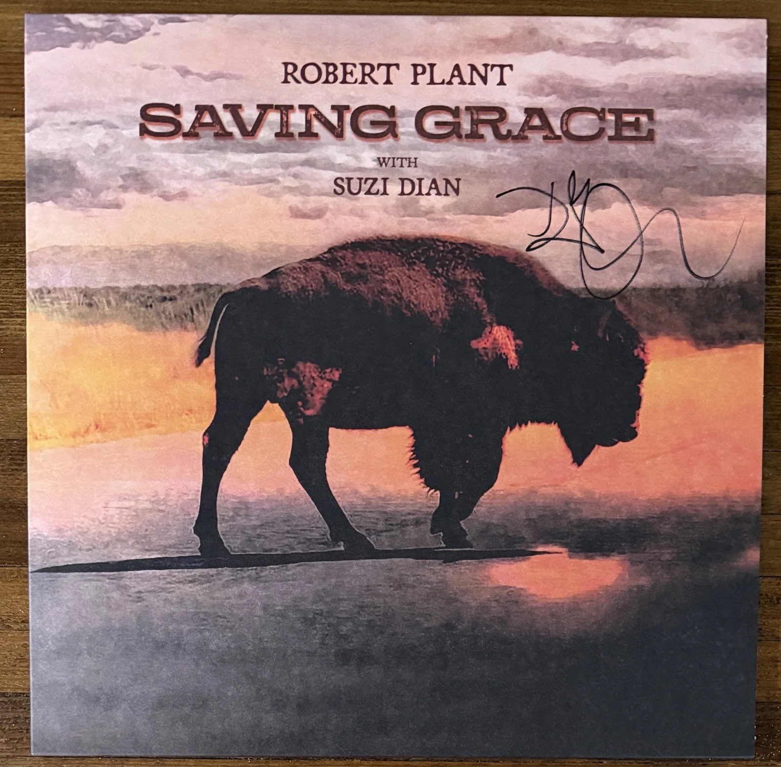 Robert Plant — ROBERT PLANT of LED ZEPPLIN SIGNED SAVING GRACE VINYL LP COVER BECKETT BAS COA, image 2