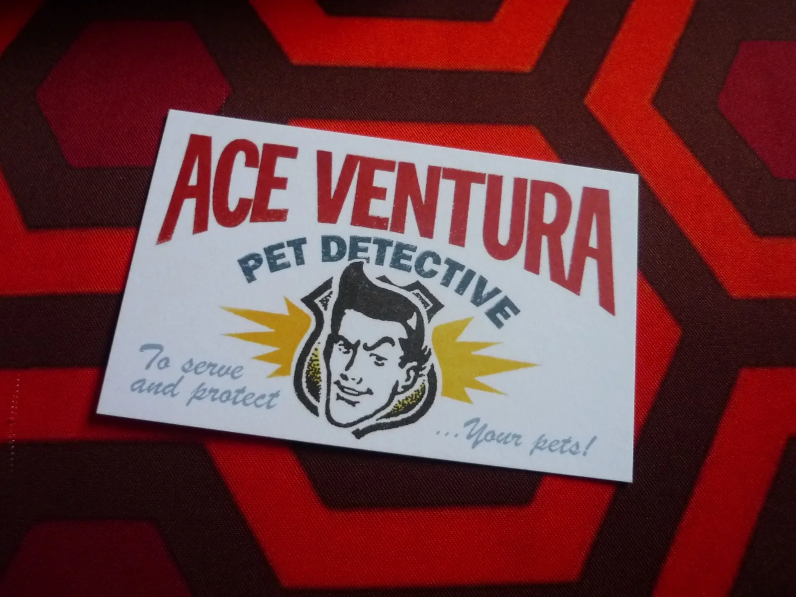 Replica prop boxed business card 1:1 scale pet detecive ace ventura your pets, изображение 4
