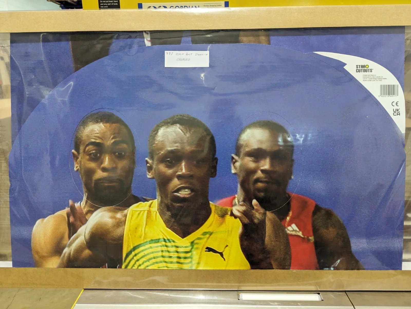 Usain Bolt Olympic Stand-in Lifesize Cardboard Cutout / Standee **Damaged**, изображение 2