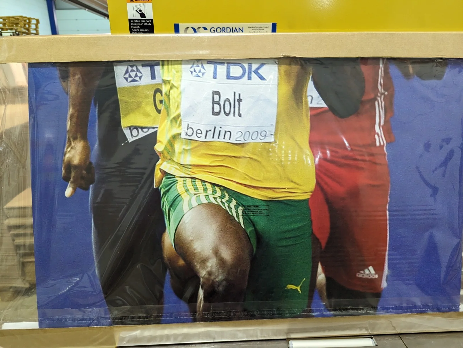 Usain Bolt Olympic Stand-in Lifesize Cardboard Cutout / Standee **Damaged**, изображение 3